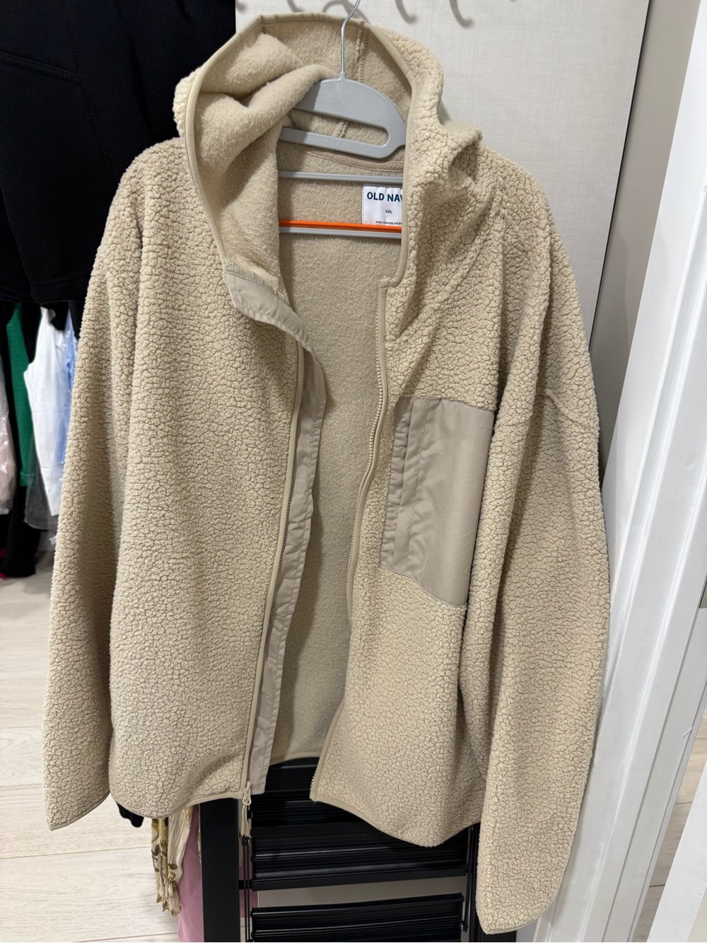Old Navy Tan Sherpa Fleece Vest